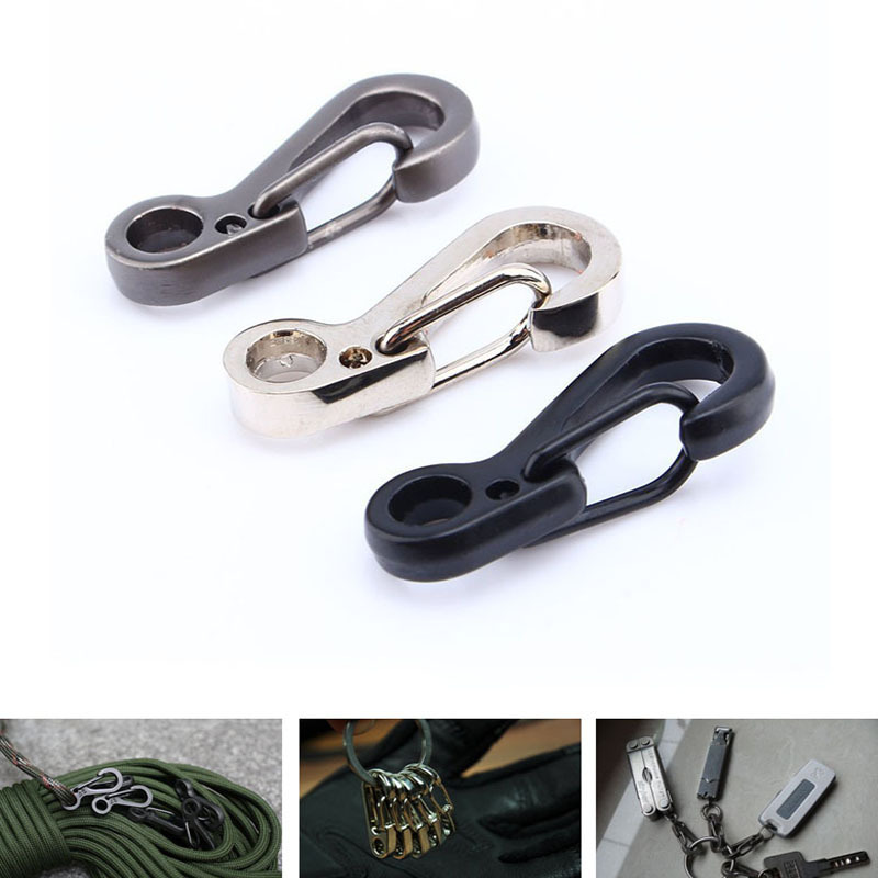 Outdoor Camping Essential Gear - 10개/세트 미니 카라비너 파라코드 전술 장비