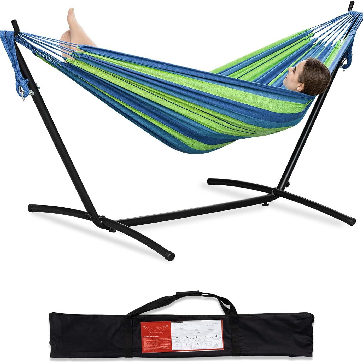 Outdoor Camping Gear - 휴대용 전복 방지 캔버스 해먹 (캠핑용,