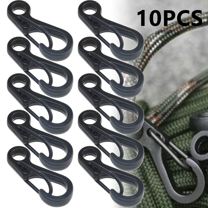 Outdoor Camping Essential Gear - 10 개/몫 미니 Carabiner Paracord 전술