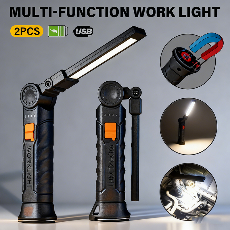 Outdoor Camping Glamping - 휴대용 COB LED 손전등 USB 충전식
