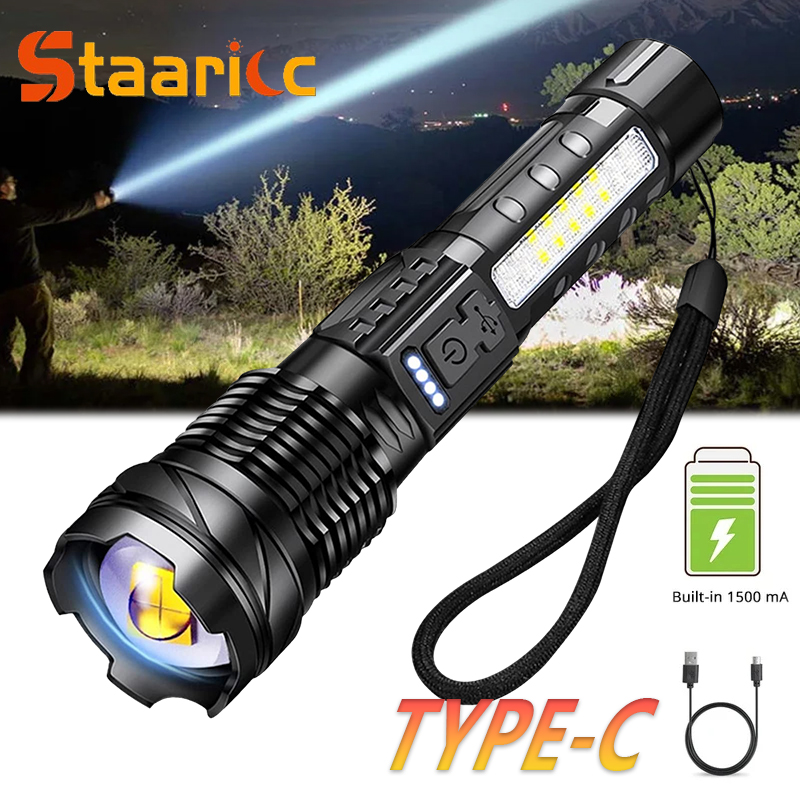 Outdoor Camping Glamping - 강력한 XHP50 LED 손전등 방수 18650