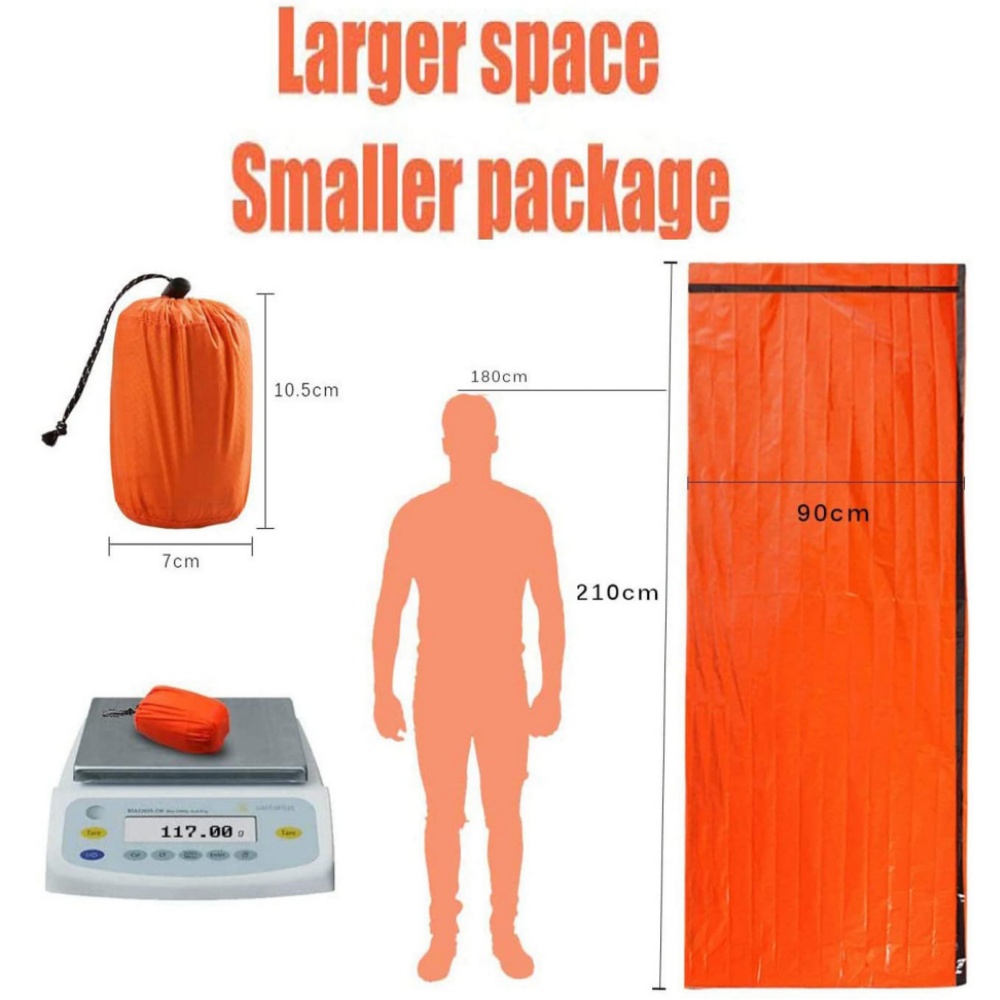 Emergency Mylar Blanket - 방수 재사용 가능 보온 마일라 비상