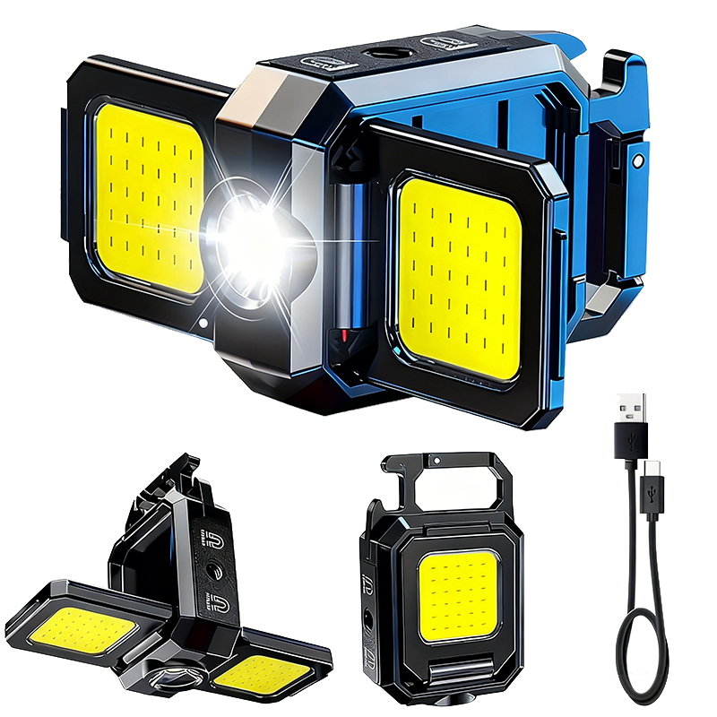 Outdoor Camping Lantern - 미니 손전등 키체인 라이트 COB 작업등
