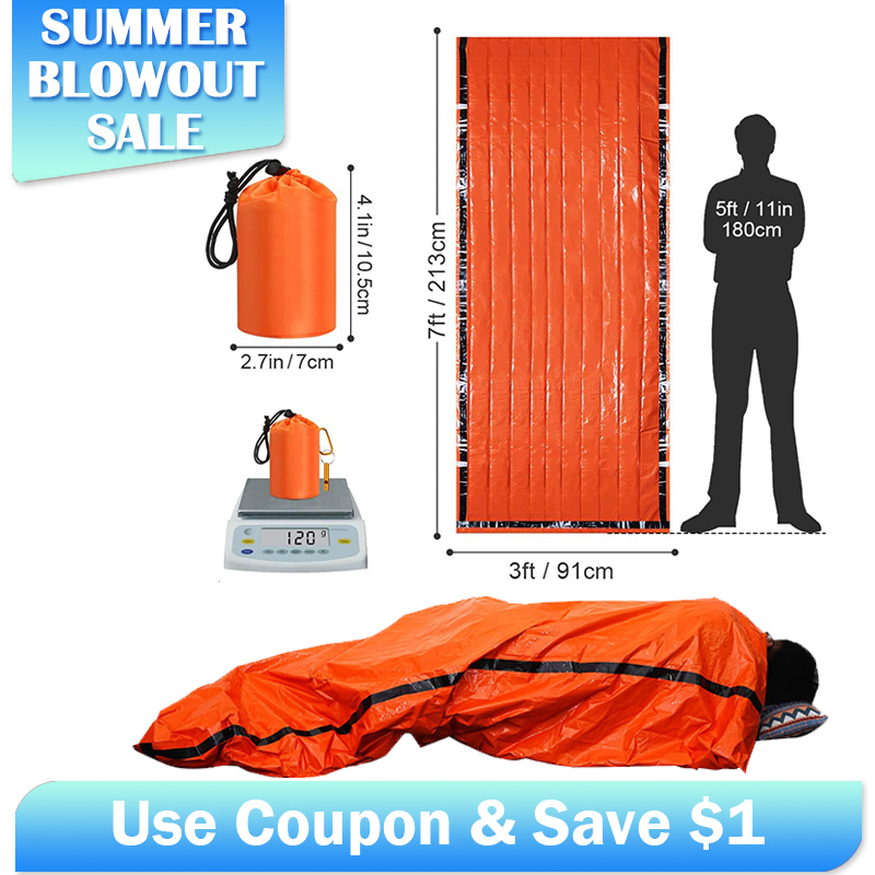 Emergency Mylar Blanket - 비상용 마일라 침낭 열 방수 -