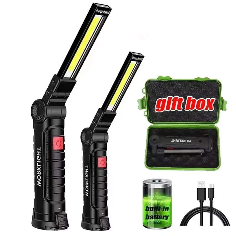 Outdoor Camping Glamping - 휴대용 손전등 USB 충전식 LED 작업등