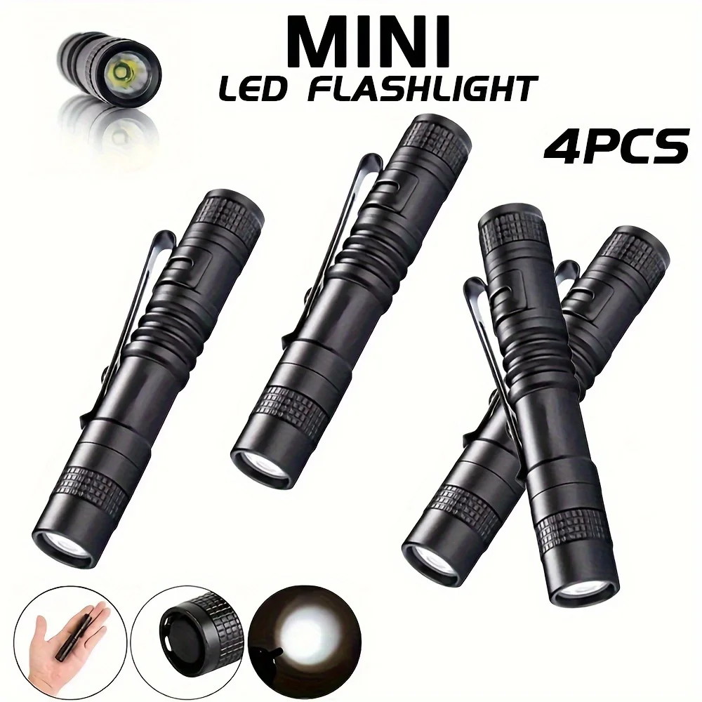 Outdoor Camping Glamping - 1-4PCS 미니 휴대용 LED 펜 라이트