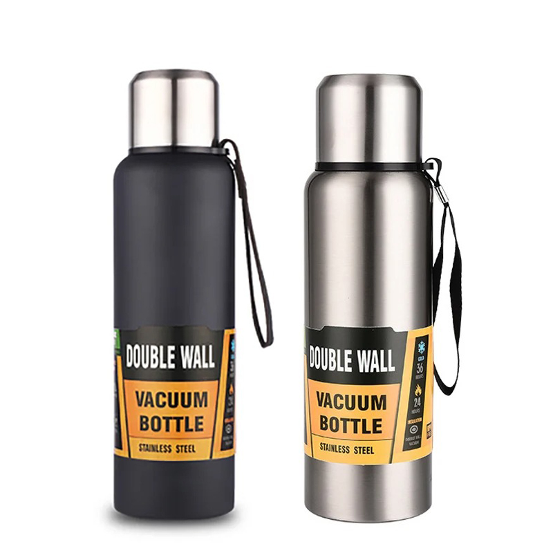 Vacuum Insulated Flask - 500/1000/1500ml 스테인레스 스틸 보온병 대용량 진공
