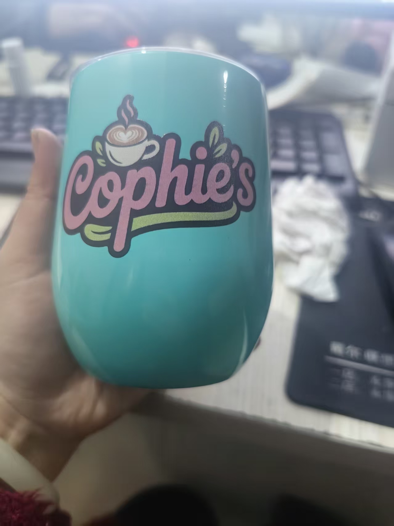 Vacuum Insulated Flask - 12온스 에그 머그 여행용 커피 머그
