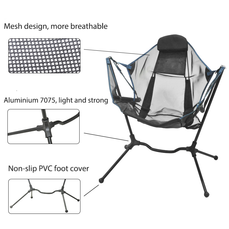 맞춤형 로고 야외 휴대용 백팩 스윙 흔들의자 캠핑 접이 - Outdoor Camping Rocking Chair 리뷰 및 가격