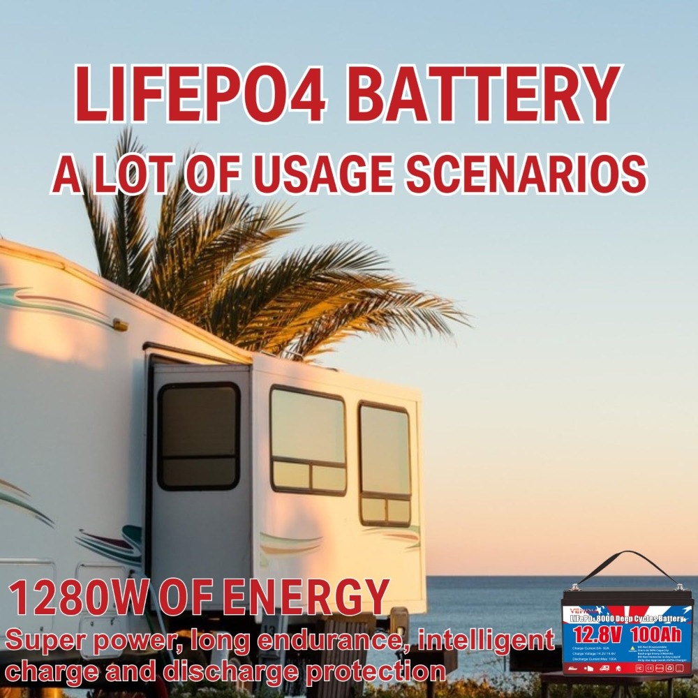 12.8V 100Ah LiFePO4 배터리 내장 BMS - Outdoor Camping Essential Gear 리뷰 및 가격