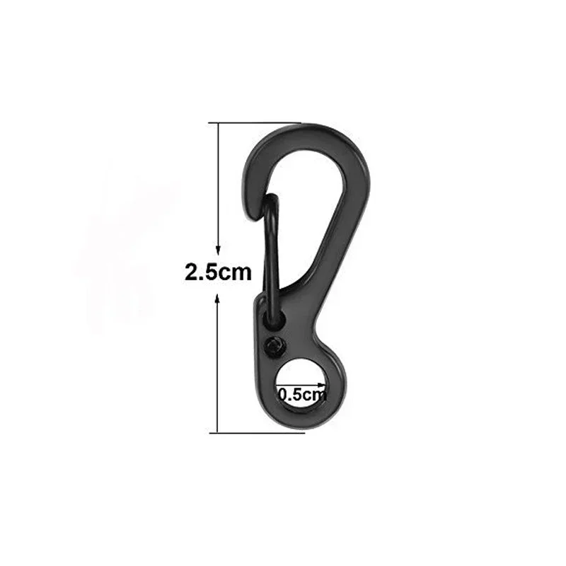 10개/세트 미니 카라비너 파라코드 전술 장비 고리 열 - Outdoor Camping Essential Gear 리뷰 및 가격