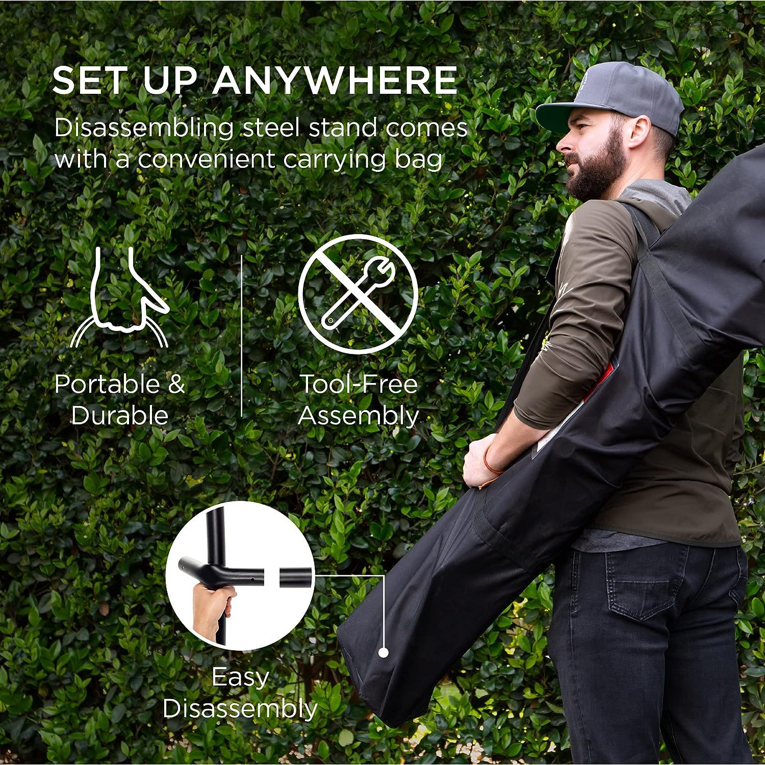 휴대용 전복 방지 캔버스 해먹 (캠핑용, 탈부착 가능한 - Outdoor Camping Gear 리뷰 및 가격