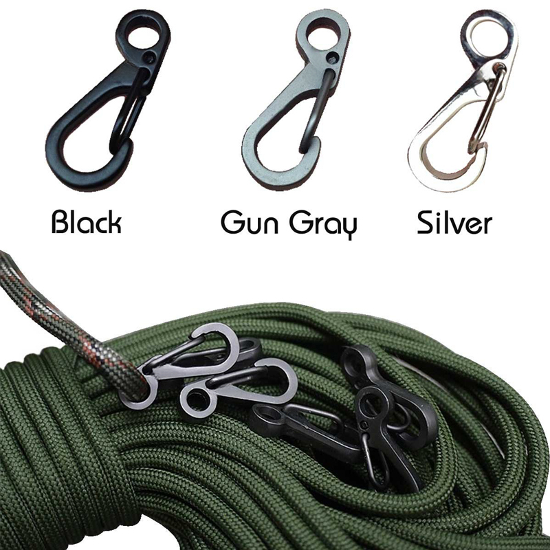 10 개/몫 미니 Carabiner Paracord 전 - Outdoor Camping Essential Gear 리뷰 및 가격