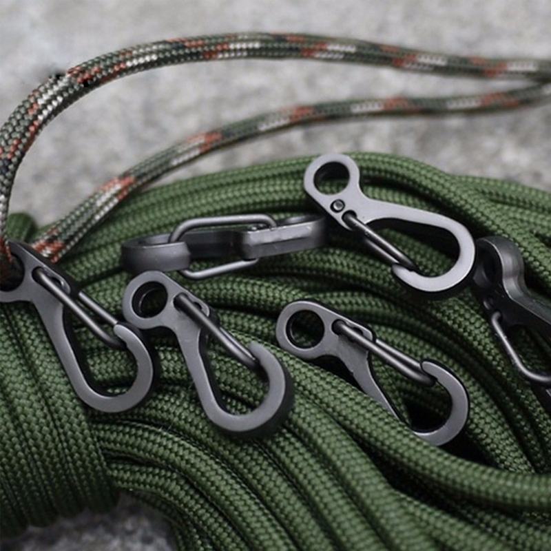 10 개/몫 미니 Carabiner Paracord 전 - Outdoor Camping Essential Gear 리뷰 및 가격