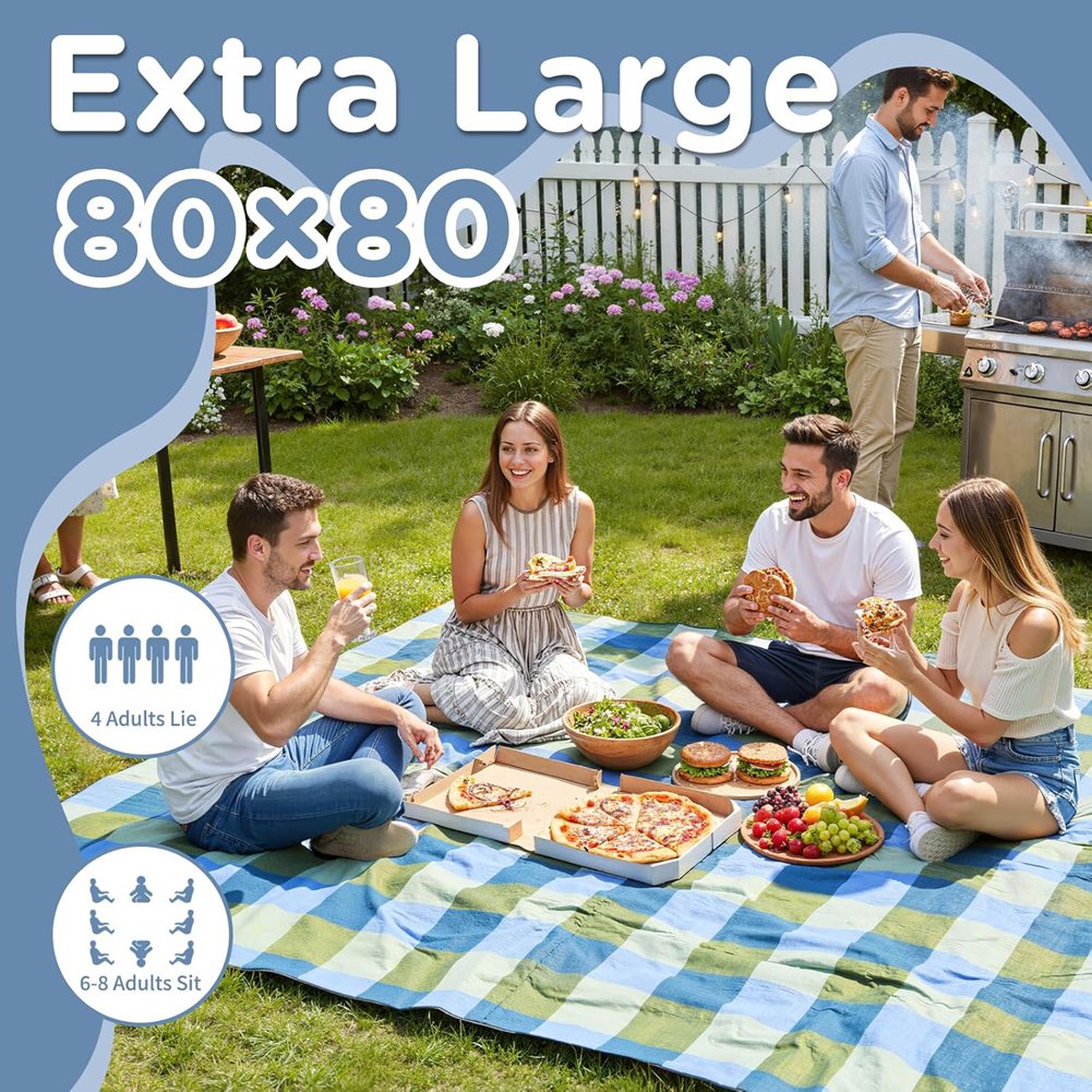 IALJ-특대형 방수 피크닉 담요 야외 캠핑 비치 매트 - Outdoor Camping Mats Large 리뷰 및 가격