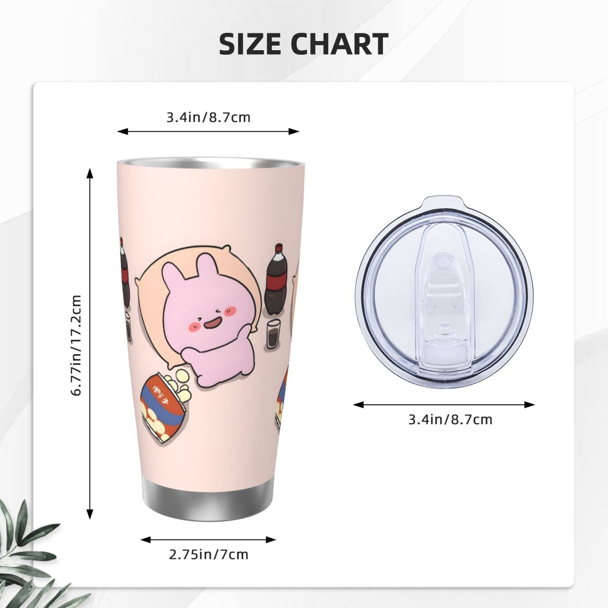 아사미미찬 귀여운 아사미미 20온스 스테인리스 보온 보 - Vacuum Insulated Flask 리뷰 및 가격