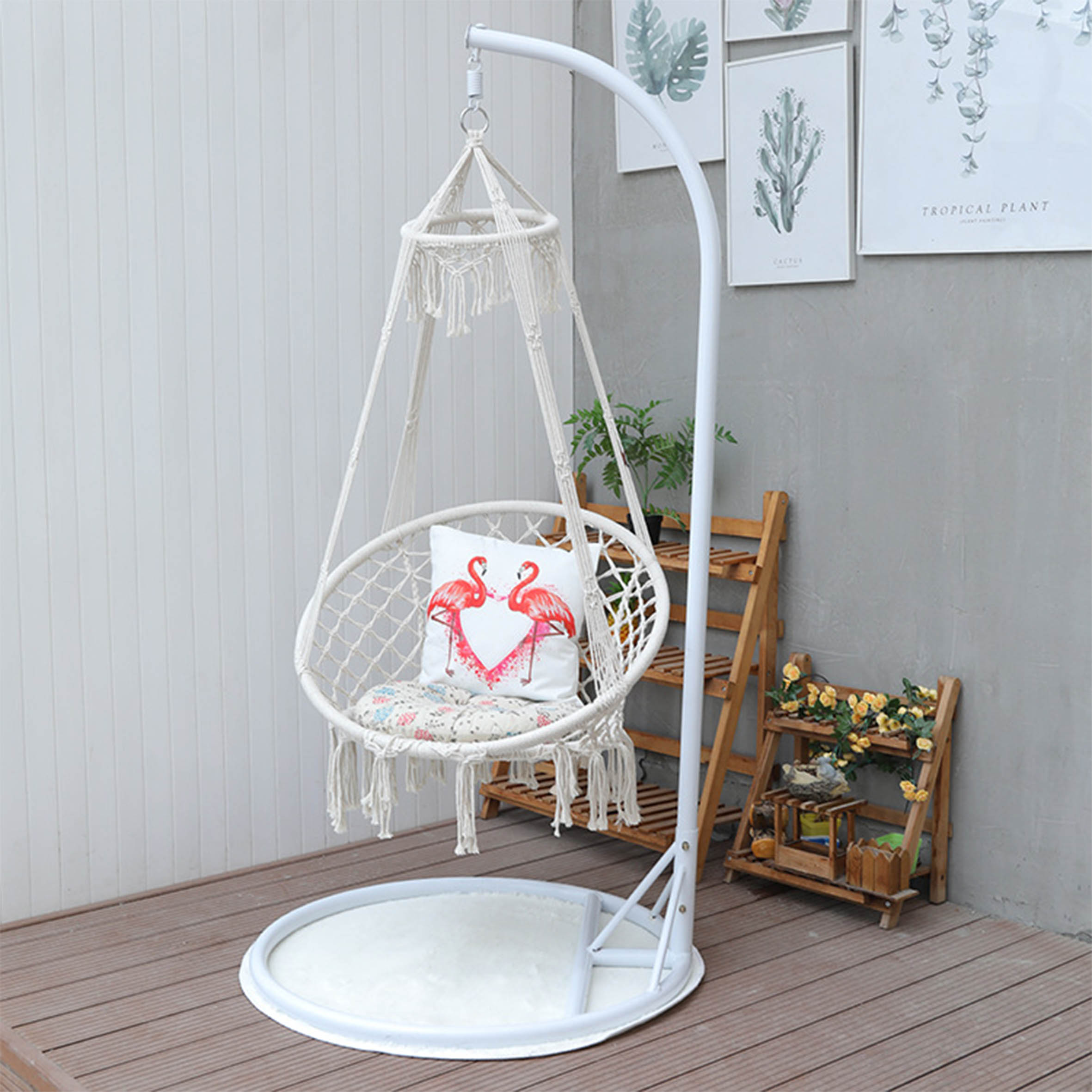 3인승 정원 등나무 로프 스윙 의자 파티오 해먹, 교수 - Outdoor Camping Rocking Chair 리뷰 및 가격
