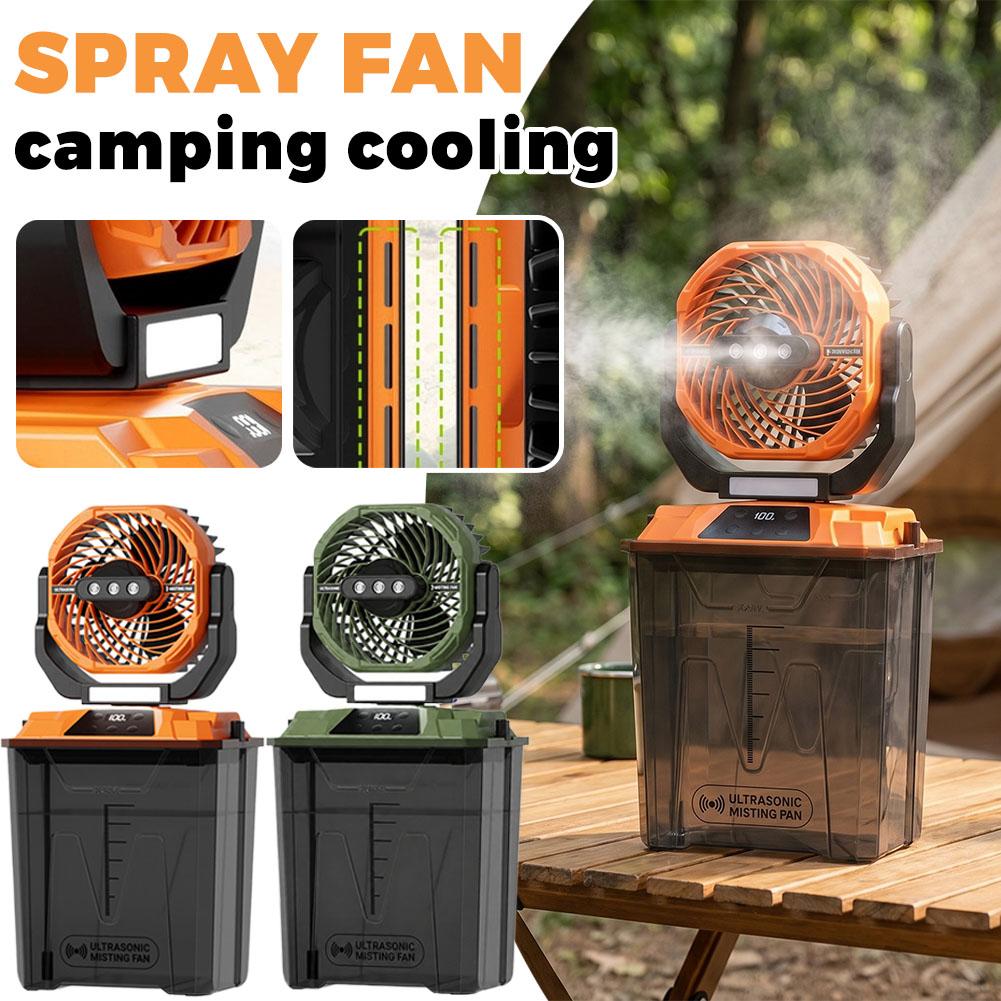 새로운 야외 미스트 팬 캠핑용 냉각 휴대용 팬 텐트 조 - Outdoor Camping Fan 리뷰 및 가격