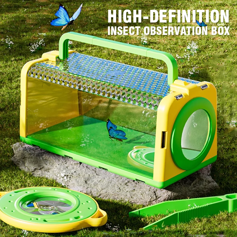 곤충 포획 케이지 관찰 상자 (확대경 포함) 나비망 야 - Outdoor Camping For Kids 리뷰 및 가격