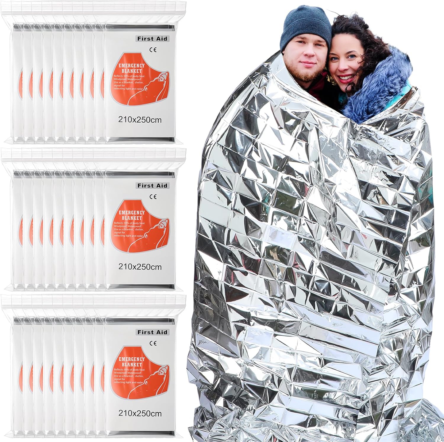 응급용 마일라 보온 담요 51.18인치 x 82.68인 - Emergency Mylar Blanket 리뷰 및 가격