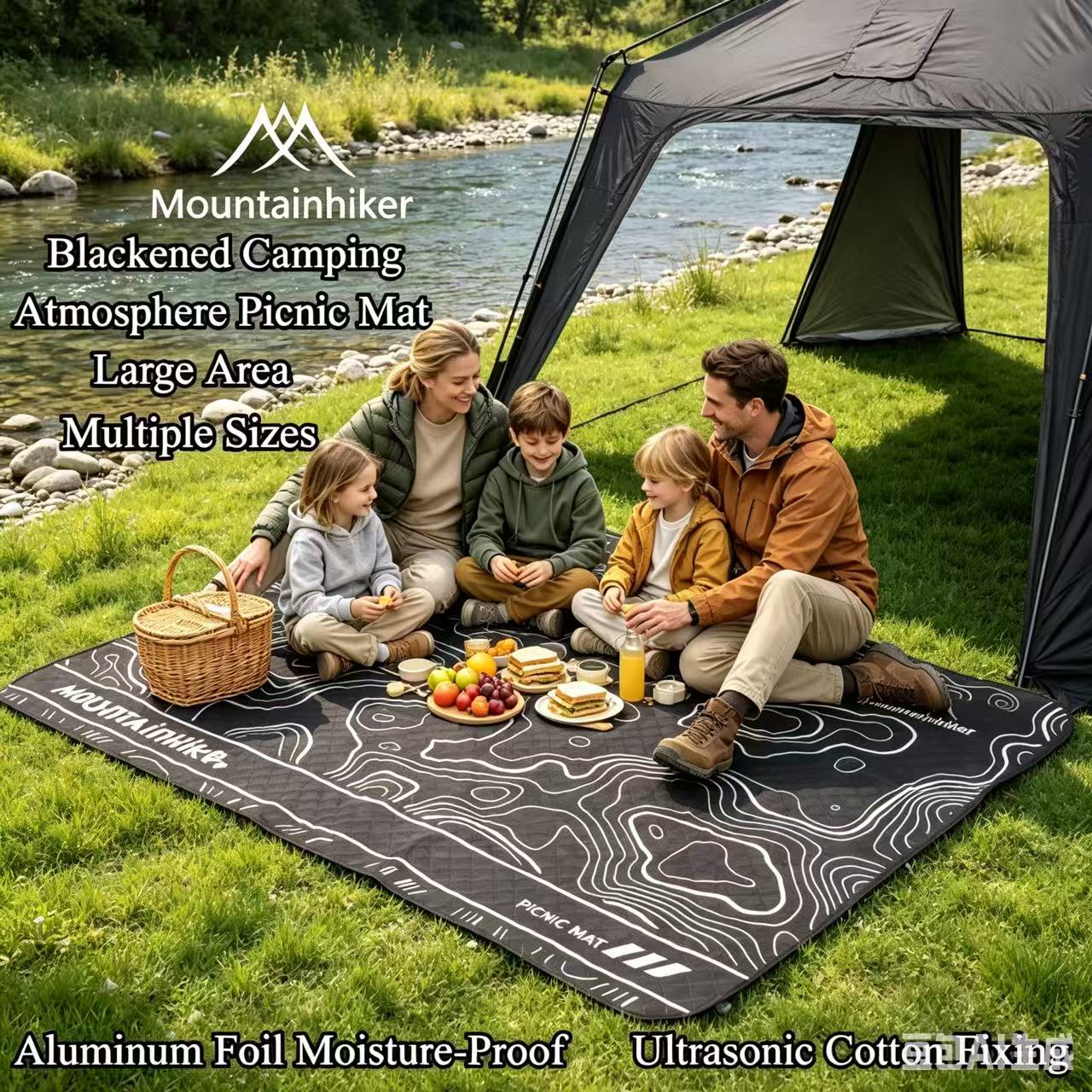 MOUNTAINHIKER 검은색 피크닉 매트 캠핑, 해 - Outdoor Camping Mats Large 리뷰 및 가격