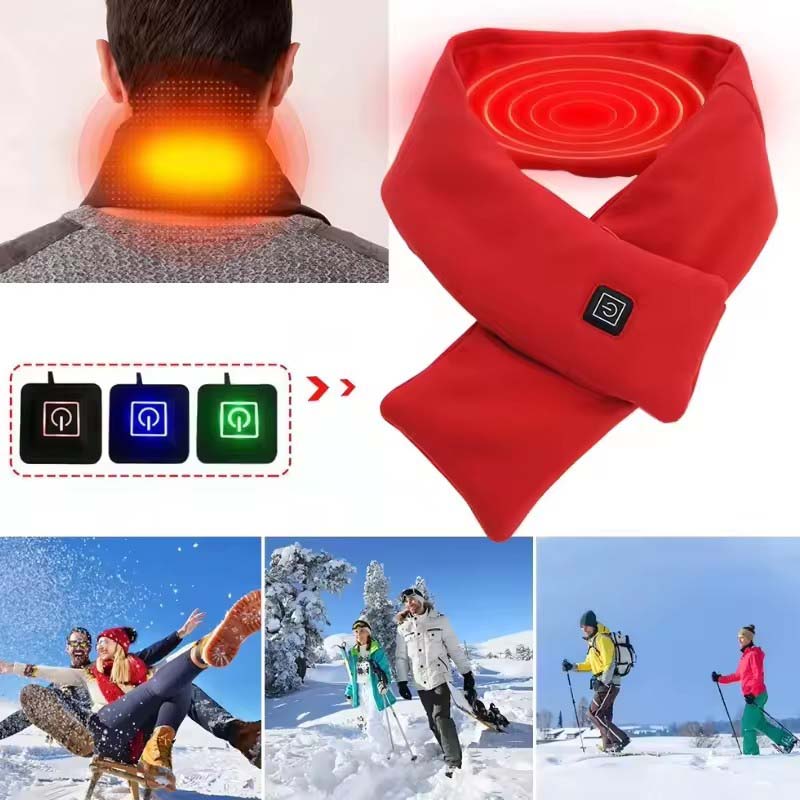 USB 여성 남성용 히팅 스카프 온도 조절 스카프 3단 - Outdoor Camping Gear 리뷰 및 가격