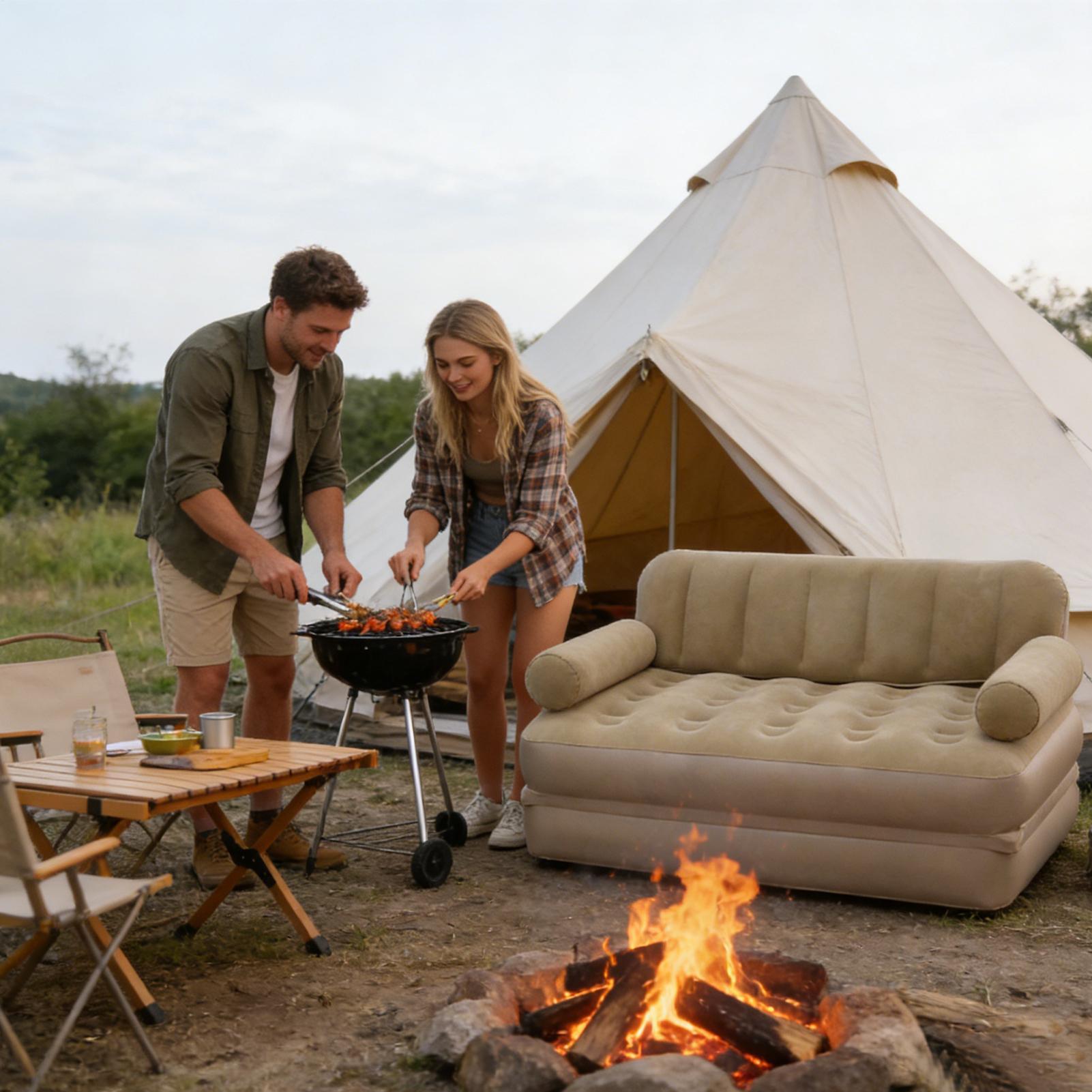 에어펌프가 있는 에어 소파, 접이식 침대, 캠핑용 에어 - Bed Outdoor Camping 리뷰 및 가격