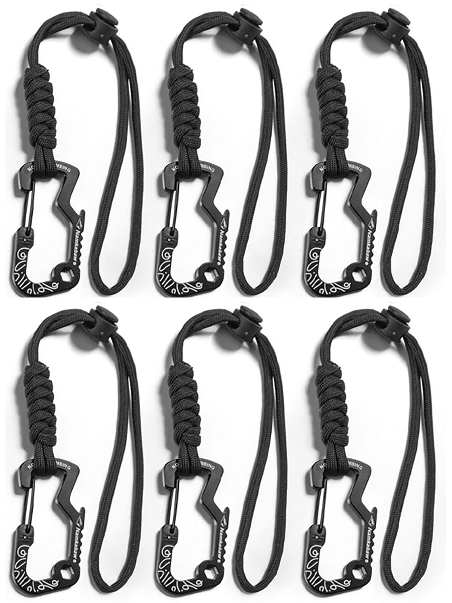 다기능 전술용 후크 카라비너와 파라코드 키체인 분실 방 - Outdoor Camping Essential Gear 리뷰 및 가격