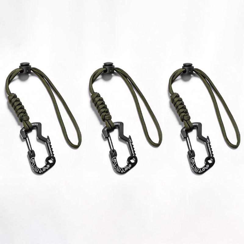 다기능 전술용 후크 카라비너와 파라코드 키체인 분실 방 - Outdoor Camping Essential Gear 리뷰 및 가격