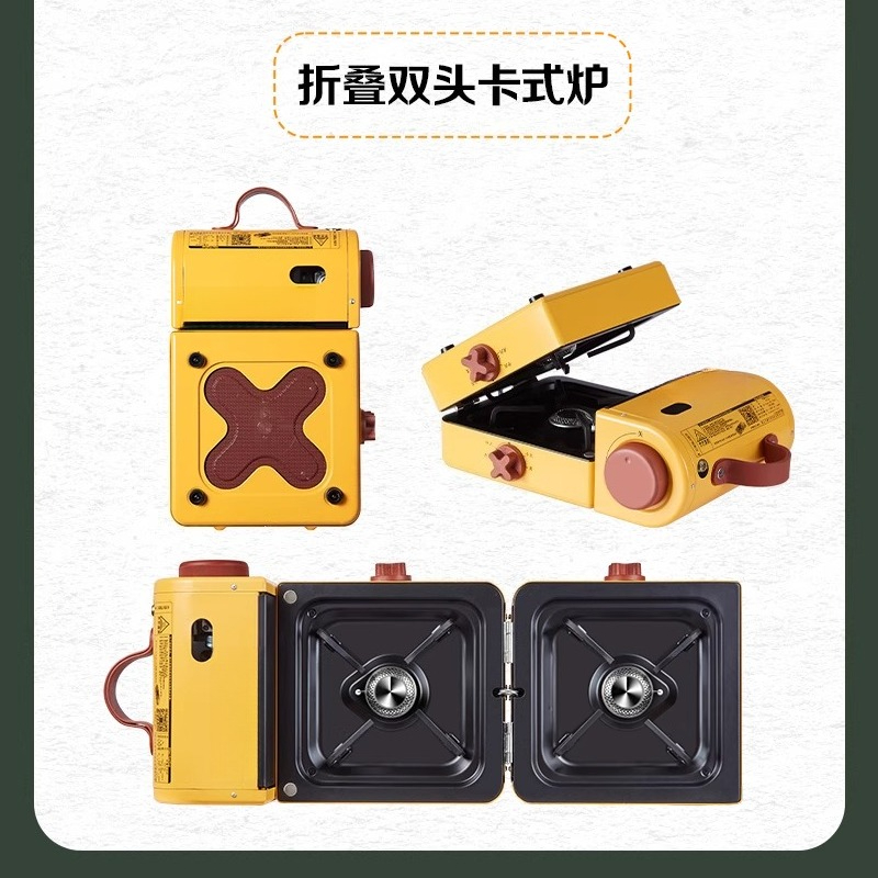 휴대용 캠핑 스토브 고급 접이식 듀얼 버너 가스 스토브 - Outdoor Camping Burner 리뷰 및 가격