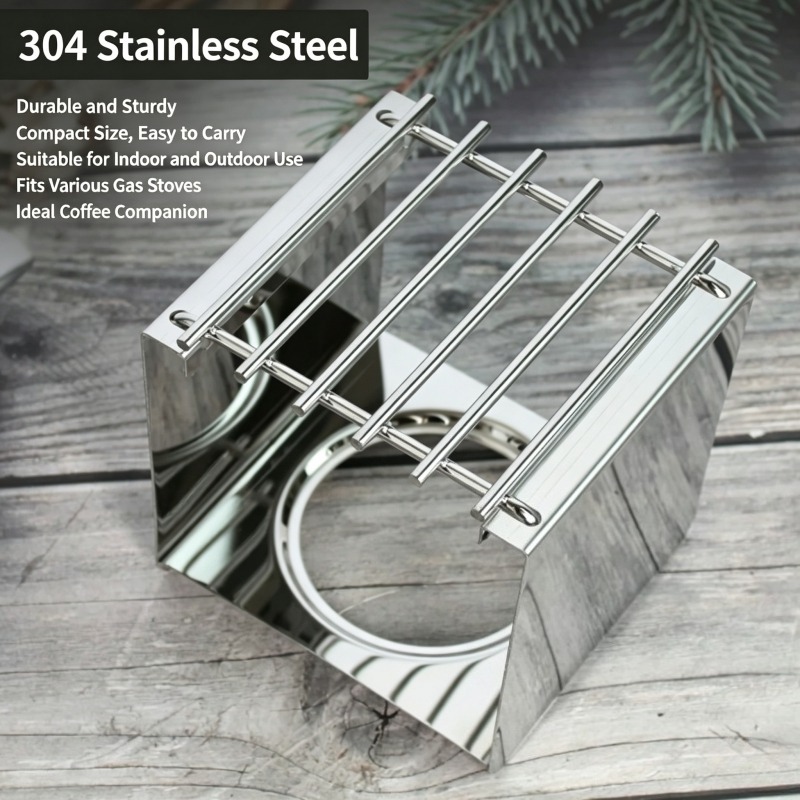 스테인리스 스틸 사각 커피 스토브 스탠드, 모카 포트  - Outdoor Camping Burner 리뷰 및 가격
