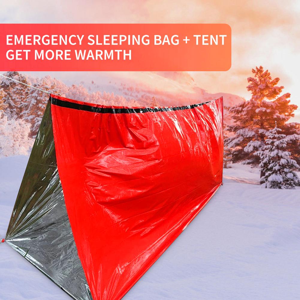 휴대용 방수 비상 생존 침낭 야외 Edc 캠핑 장비 열 - Emergency Mylar Blanket 리뷰 및 가격