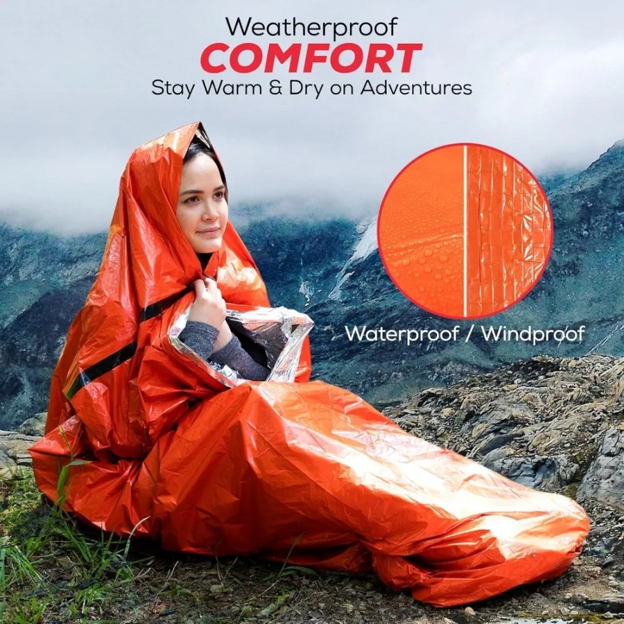 1PC 비 방지 비상 침낭 - 방수 텐트 키트, 비상  - Emergency Mylar Blanket 리뷰 및 가격