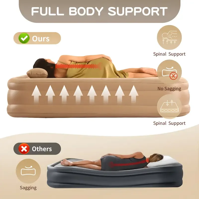 실내 에어 매트리스 글램핑 매트 PVC 풍선형 수면 매 - Bed Outdoor Camping 리뷰 및 가격